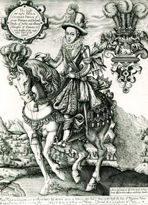 Portret van Karel I als prins door English School